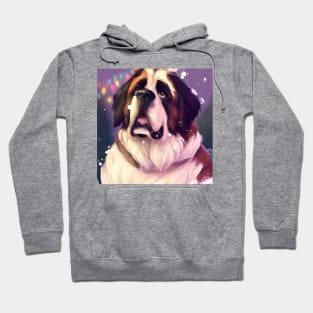 Cute St. Bernard Drawing Hoodie